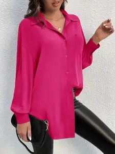 Fab Star Women Comfort Boxy Opaque Casual Shirt
