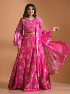 Morchari Embroidered Lehenga & Choli With Dupatta