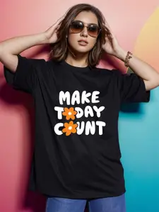 Slenor Typography Printed Cotton T-shirt