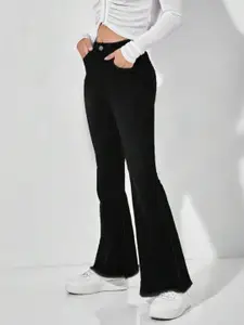 Next One Women Smart Bootcut High-Rise Clean Look Stretchable Jeans