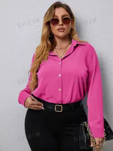 Fab Star Women Comfort Boxy Opaque Casual Shirt