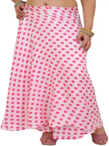 Exotic India Polka Dot Printed Wrap-Around Maxi-Skirt