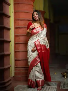 KALINI Woven Design Zari Banarasi Saree