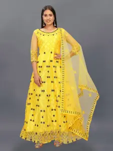 JULEE Women Embroidered Fit & Flare Maxi Dress