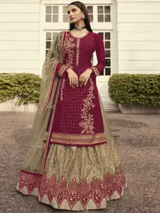 ASISA Embroidered Semi-Stitched Dress Material