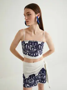Koton Floral Print Bralette Crop Top