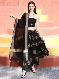 Sera Printed Pure Cotton Maxi Skirt