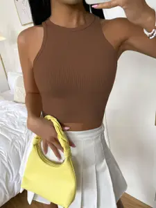 BAESD Women Striped Sleeveless Tank Crop Top