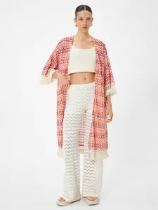 Koton Printed Longline Shrug
