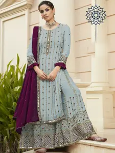 ASISA Embroidered Semi-Stitched Dress Material