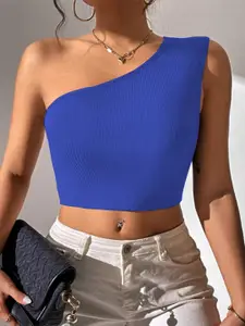 BAESD Striped One Shoulder Top