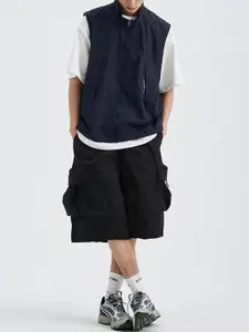 StyleCast Men Mock Collar Solid Casual Gilet Jacket