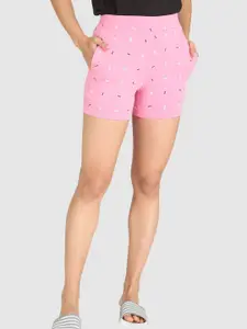 PROTEENS Women Printed Cotton Mid-Rise Shorts