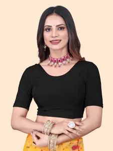 SHREEJI DESIGNER Non Padded Round Neck Stretchable Saree Blouse