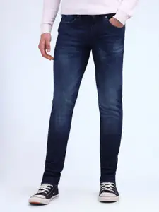 Flying Machine Men Super Skinny Fit Heavy Fade Stretchable Jeans