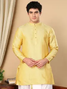 TATTVA Ethnic Motifs Printed Mandarin Collar Straight Kurta