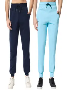 FFLIRTYGO Men Pack Of 2 Fleece Mid-Rise Joggers