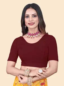 SHREEJI DESIGNER Non Padded Round Neck Stretchable Saree Blouse