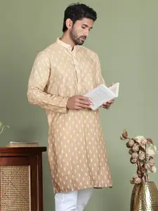 Anouk Men Floral Printed Sequinned Floral Kurta
