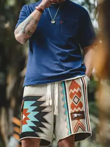 StyleCast Men Abstract Printed Loose Fit Shorts