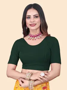 SHREEJI DESIGNER Non Padded Round Neck Stretchable Saree Blouse