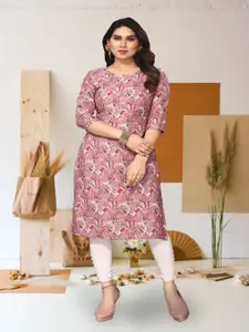 KETAKI FASHION Floral Printed Straight Kurta