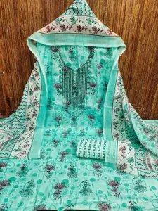 MANVAA Floral Printed Unstitched Dress Material