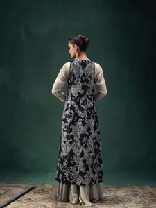 MANVAA Embellished Unstitched Dress Material