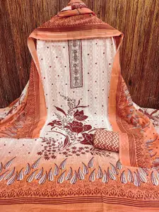 MANVAA Floral Printed Stone Work Unstitched Dress Material