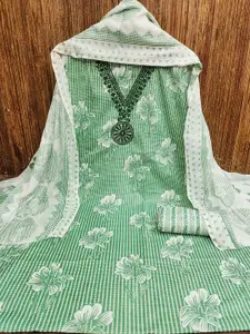 MANVAA Floral Printed Unstitched Dress Material