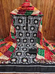 MANVAA Floral Embroidered Unstitched Dress Material