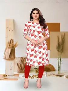 KETAKI FASHION Floral Printed Round Neck Straight Kurta