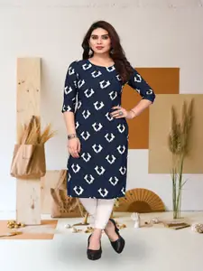 KETAKI FASHION Geometric Printed Straight Kurta
