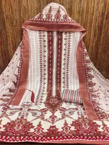 MANVAA Ethnic Motifs Printed Unstitched Dress Material