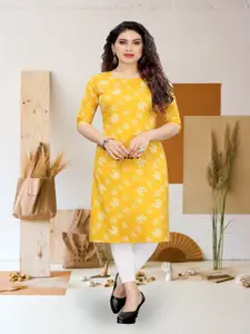 KETAKI FASHION Floral Printed Straight Kurta