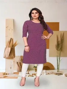 KETAKI FASHION Geometric Printed Straight Kurta