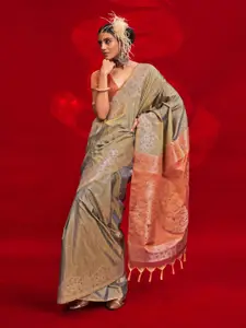 Mitera Woven Design Zari Banarasi Saree