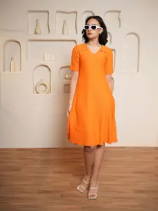 PURVAJA A-Line Midi Dress