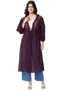 IZEL Longline Tie-Up Shrug