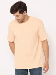 Duke Men Solid Round Neck Cotton T-shirt