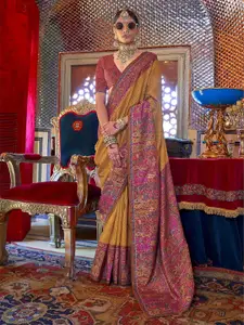 elora Ethnic Motifs Silk Blend Saree