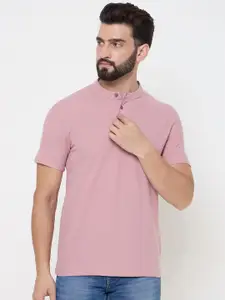 Duke Men Solid Slim Fit Cotton T-shirt