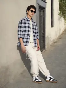 Aeropostale Brand logo printed Checked Relaxed fit Casual Shirt