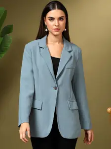 Stylecast X Kotty Women Notched Lapel Single-Breasted Blazer