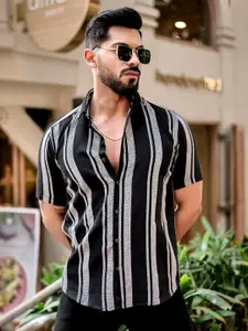 TRYBUY.IN Men Opaque Striped Casual Shirt