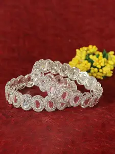 LAVAZZA Set Of 2 CZ Stone Studded Bangles
