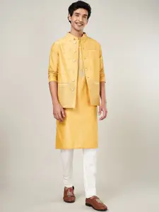 indus route by Pantaloons Men Woven-Design Nehru Jacket