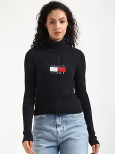 Tommy Hilfiger Women Typography Pullover with Embroidered Detail