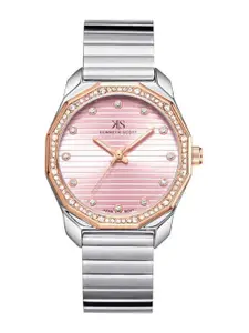 KENNETH SCOTT Women Dial & Stainless Steel Straps Analogue Watch K24505-KBKP