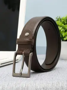 Teakwood Leathers Men Textured Leather Belt